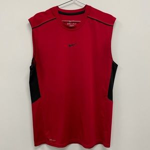 Red Nike Sleeveless Shirt, Size L